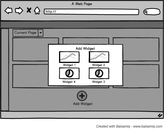 Temperature home wireframe #1