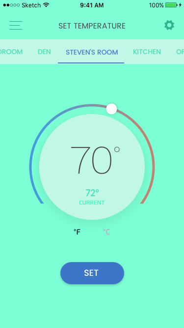 green temp setting