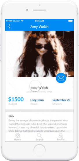 User profile gif