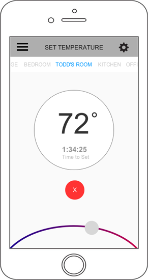 Temperature home wireframe #2