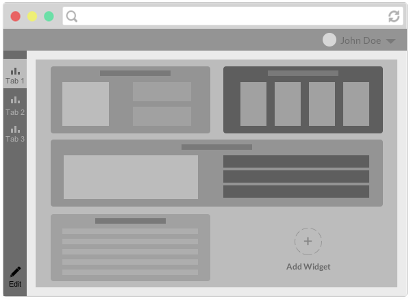 Temperature home wireframe #1